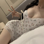 Floral dress (without chest pads) / M (40.00 Kg-50.00 kg