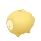 Piglet sucks the yellow vibrating egg