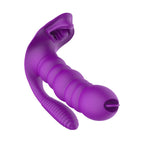 Caterpillar Tongue Licking Remote Control Wearable Butterfly (Purple)